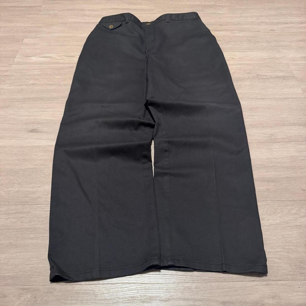 30x28 Black Pleated Straight Wide Leg Dress Pants Grunge